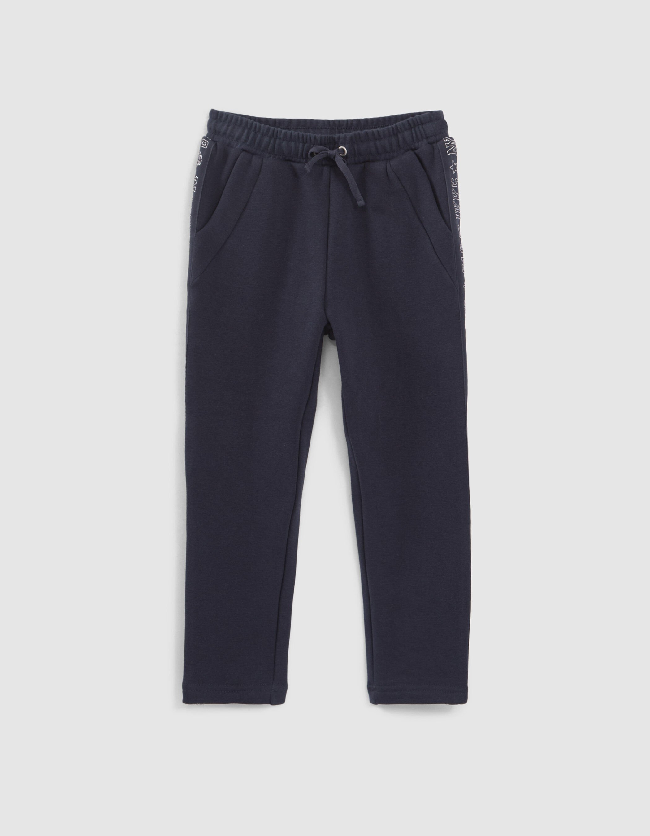 Navy joggers girl store