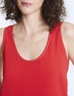 Top de crepé rojo pespunte joya cuello mujer-4