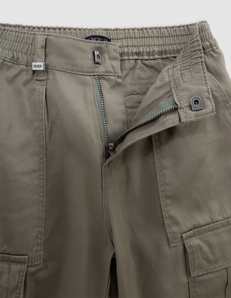 Pantalon BATTLE kaki taille élastiquée garçon-8