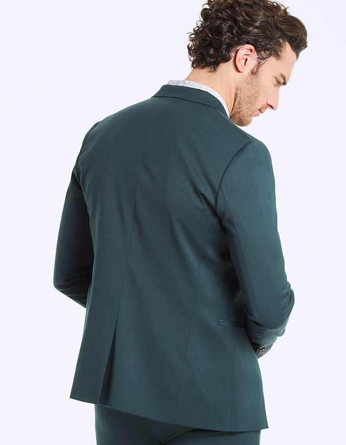Men’s blue green crease-resistant suit jacket - IKKS