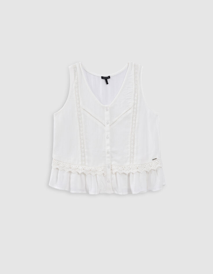 Top lencero crudo encaje bohemio niña-3