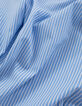 Chemise oversize ciel rayée blanc Femme-7