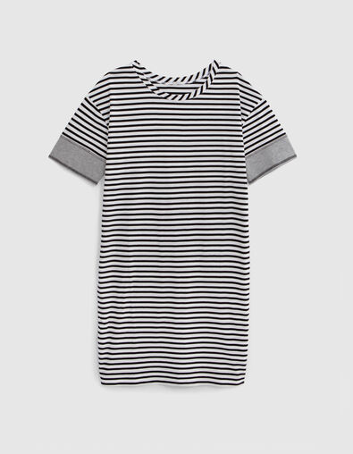 Robe courte ample ray&eacute;e Femme - IKKS