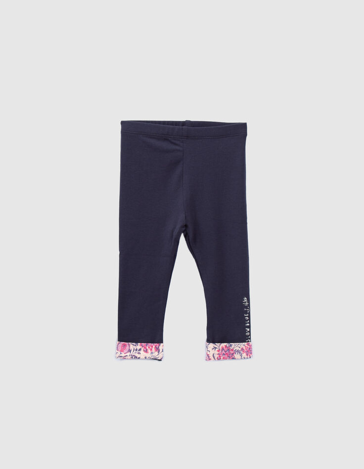 Leggings marine b&eacute;b&eacute; fille-1