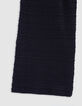 Fancy knitted navy pants relief girl-7