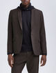 Men’s dark chocolate suit jacket-2