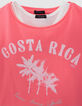 Girls’ 2-in-1 neon-pink T-shirt and white vest top-5