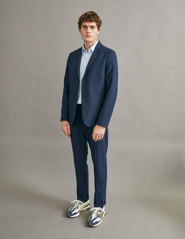 Men’s navy seersucker suit jacket-7