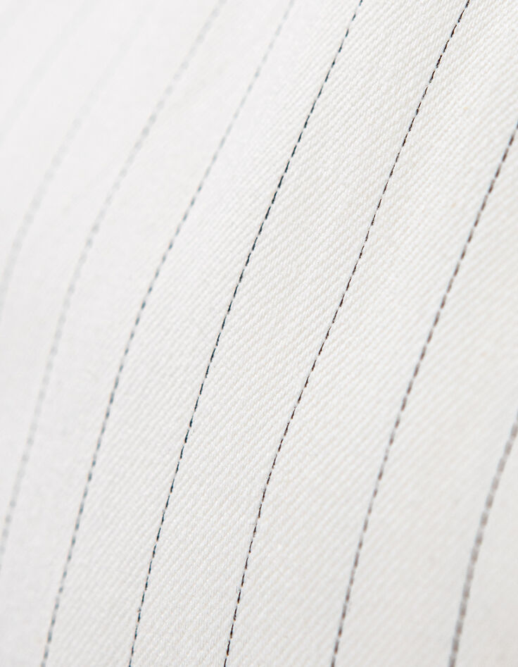 Women’s ecru pinstripe suit waistcoat-7