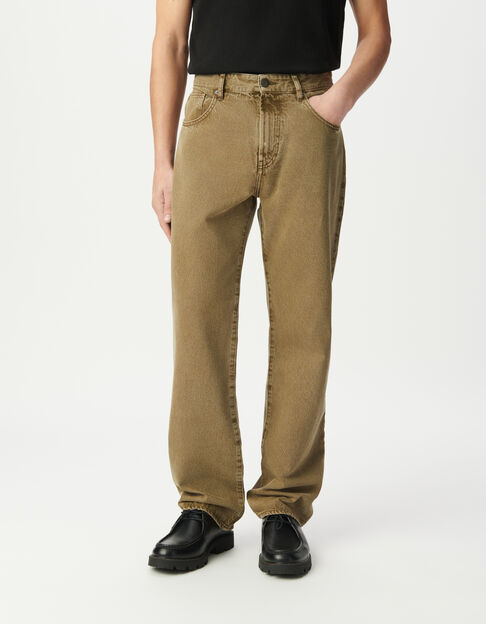 Vaqueros rectos caqui Niel hombre - IKKS