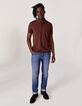 Polo terracota algodón slub Hombre-5