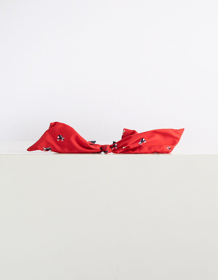 Diadema roja con estampado patines I.Code - I.CODE