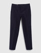 Men’s navy upcycled REGULAR chino trousers-5