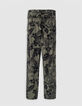Paperbag broek kaki LENZING™ ECOVERO™ maxi jungle Dames-6