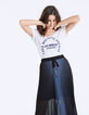 Camiseta moteada pico visual Melrose Avenue mujer-1