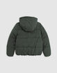 Doudoune 2-en-1 kaki avec gilet sherpa fille-3
