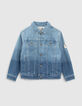 Chaqueta vaquera azul capucha extra&iacute;ble-3