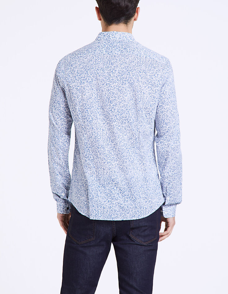 Camisa slim Liberty hojas índigo Hombre-4 Camisa slim Liberty hojas índigo Hombre-4