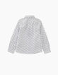 Boys’ off-white leopard print shirt -5