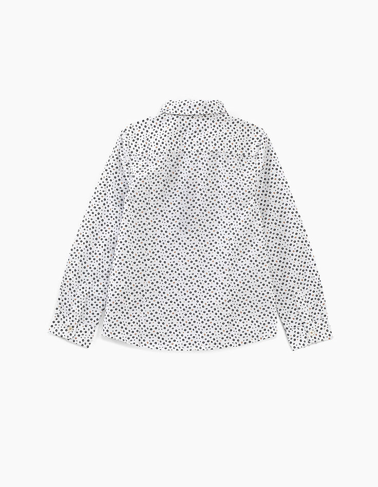 Boys’ off-white leopard print shirt -5