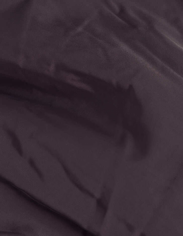 Bomber oversize bordeaux nylon Femme-9