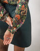 Blouse loose imprimé floral col lavallière femme-3