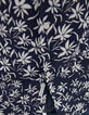 Marineblaues Herrenhemd im SLIM-Fit mit Blumenprint-5