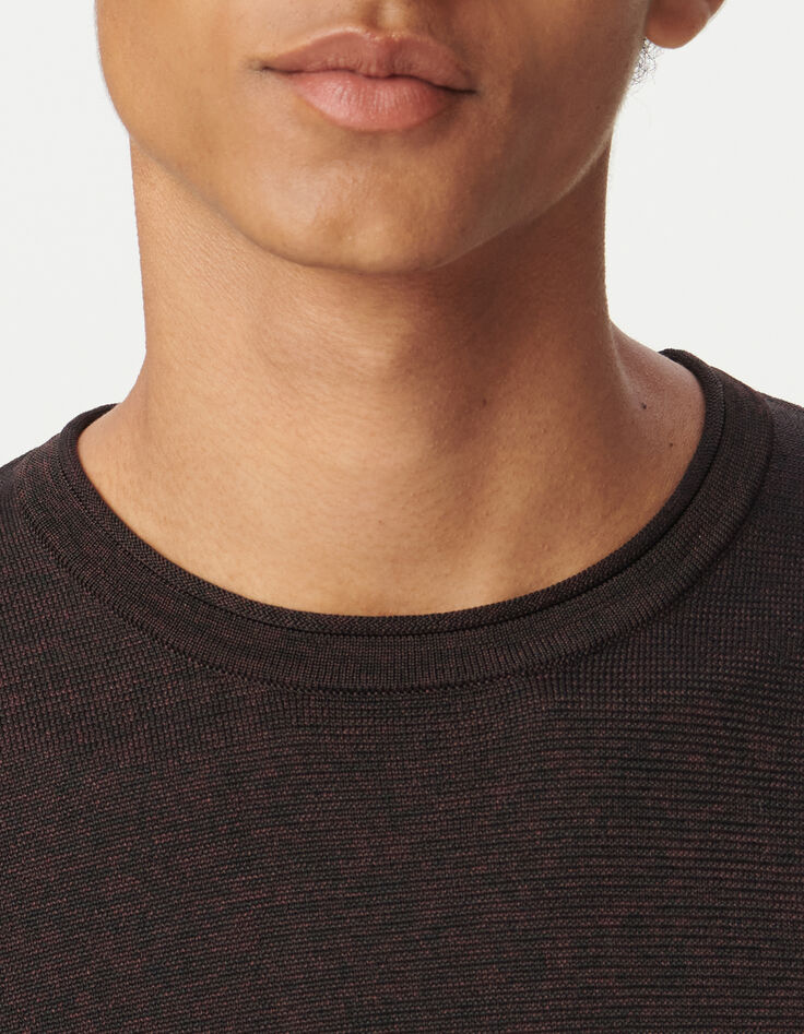 Pruim trui getwijnd breisel Heren-5