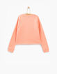 Koraal sweater regenboog op cactus-4