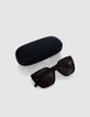 Dunkelbraune Sonnenbrille Carla dunkelbraune Gläser-5