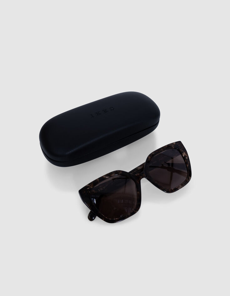 Dunkelbraune Sonnenbrille Carla dunkelbraune Gläser-5