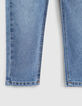 Light blue jeans dad fit print REPREVE jongens -4