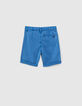 Jungen-Bermudas in Washed-Optik in Medium Blue -3