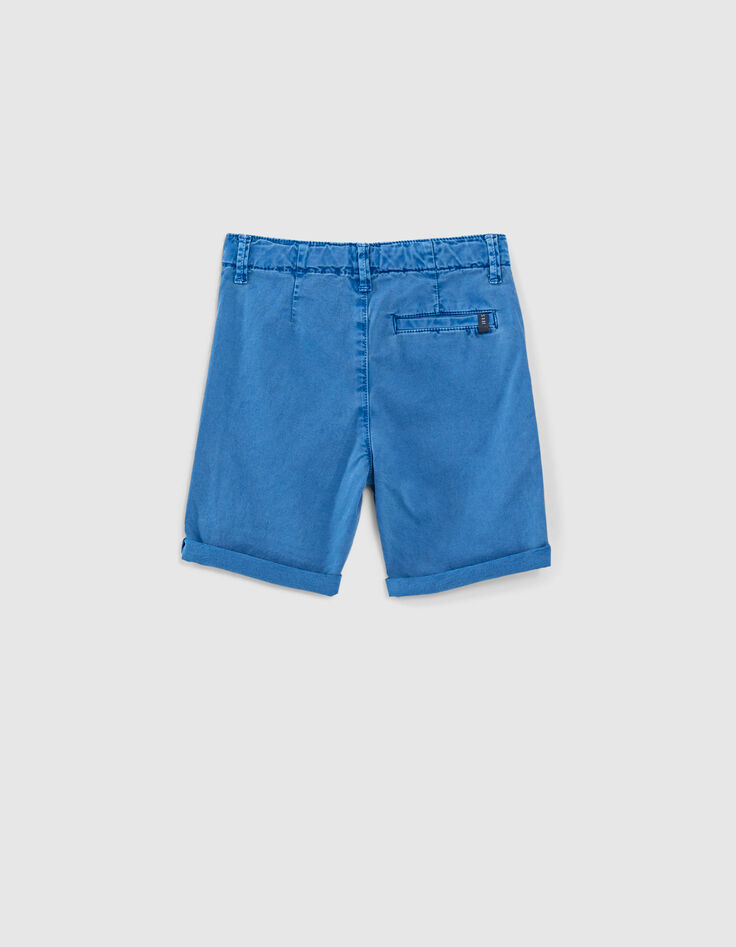 Jungen-Bermudas in Washed-Optik in Medium Blue -3