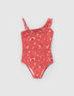 Bañador rojo estampado surf-rock niña-1