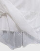 Jupe blanche jacquard plumetis et fleurs brodées fille-7