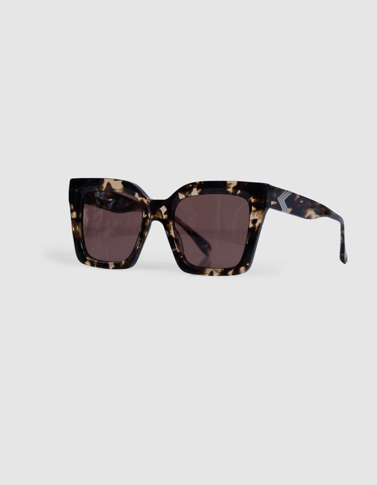 Braune Sonnenbrille Billy rosa Gläser-1