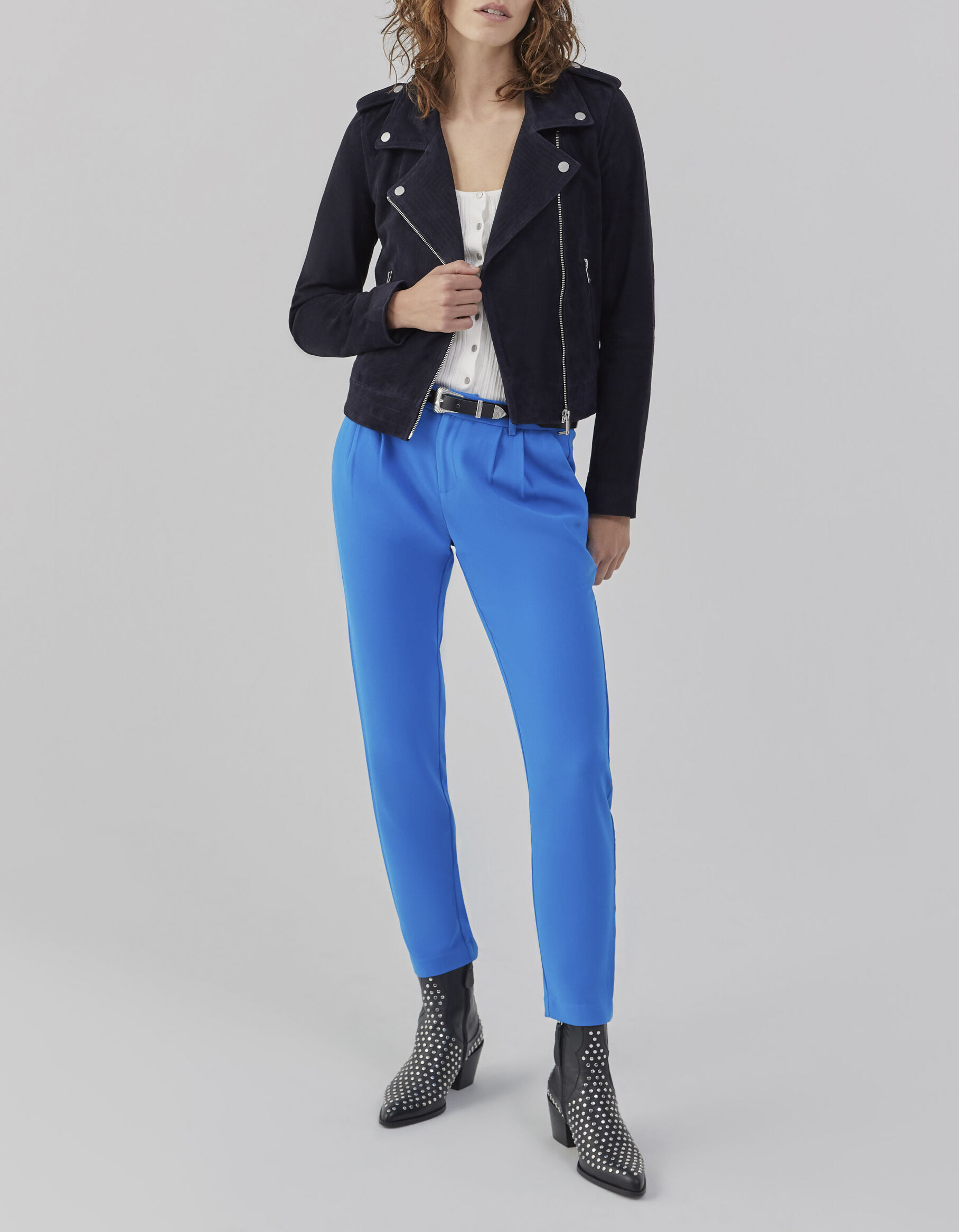 Veste en cuir outlet velours femme