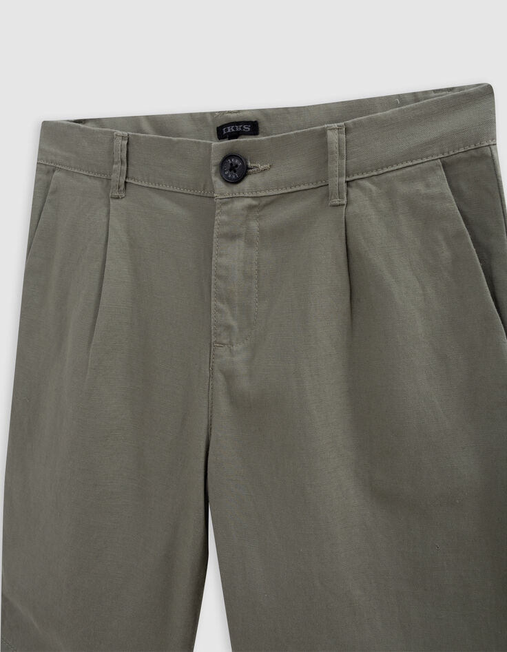 Bermuda CHINO kaki garçon-5