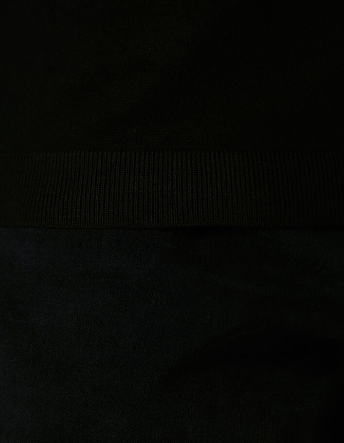 Schwarzes Herrenshirt aus Baumwollmodal-5