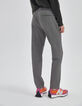 Jogpant gris avec taille élastiquée Femme-3
