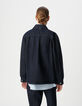 Damen Saharienne mit Reißverschluss aus Denim und recycelter Baumwolle-4