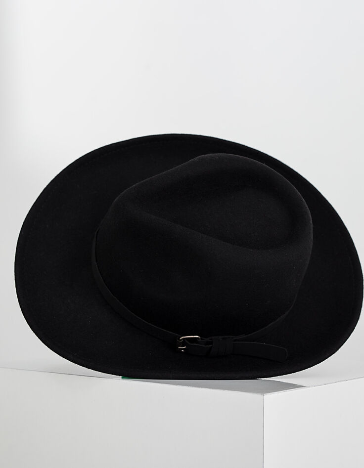 Chapeau fédora noir Homme-4 Chapeau fédora noir Homme-4