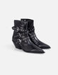 Botines Santiags cuero negro ojales Line 111 para Mujer-6