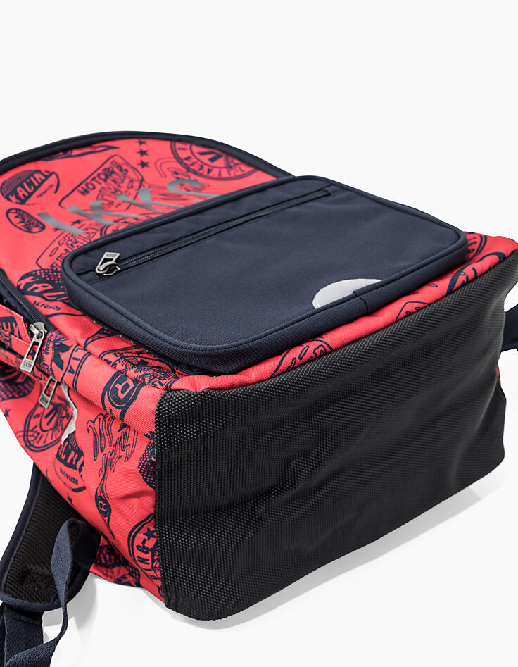 Boys' red IKKS backpack -6