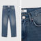 Unisex blue STRAIGHT jeans - IKKS image number 1