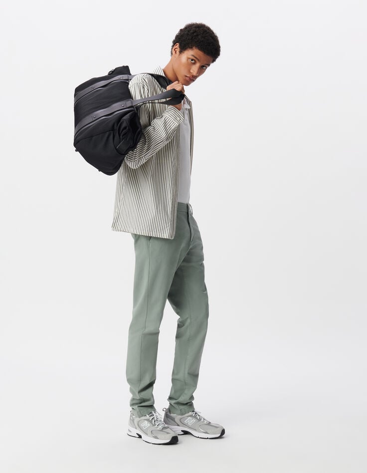 Men’s grey blue SLIM chinos-1 Men’s grey blue SLIM chinos-1