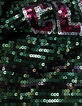 Girls’ green T-shirt with embroidered sequin slogan-8