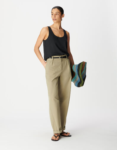 D&eacute;bardeur noir t&ecirc;te de mort brod&eacute;e dos Femme - IKKS