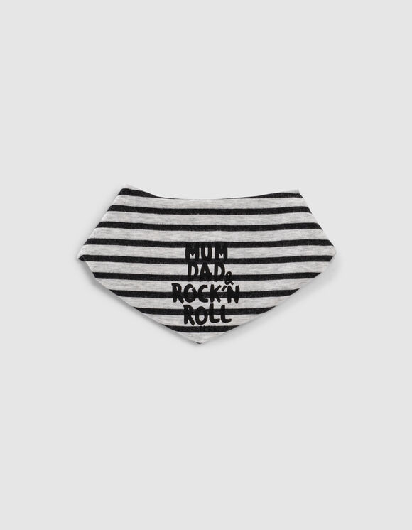 Babero mastic jaspeado print rock algodón bio bebé